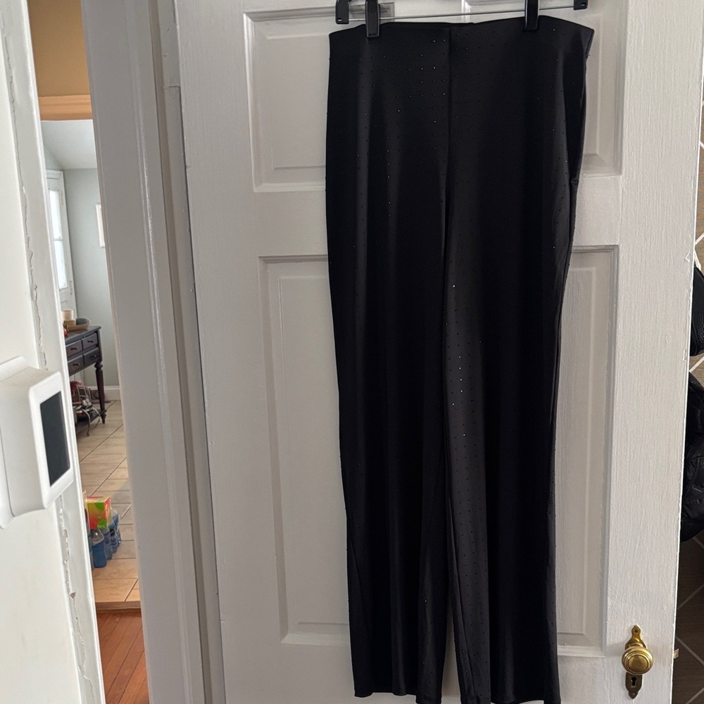 Elegant sparkly Black Women's Pants